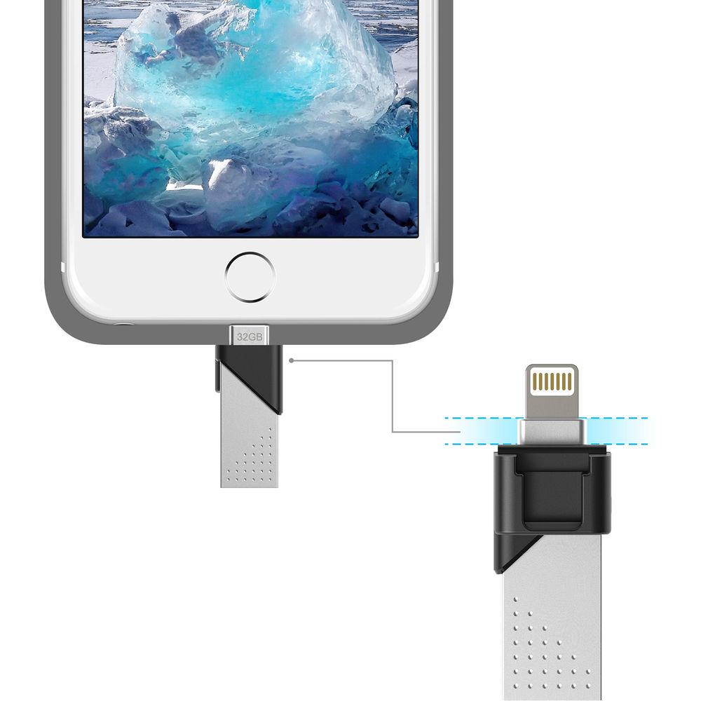 Silicon Power 32GB SP xDrive Z50 USB 3.0 & Lighting Flash Drive