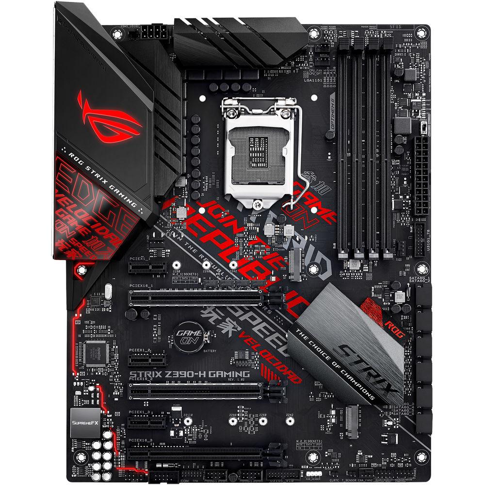 ASUS Republic of Gamers Strix Z390-H LGA 1151 ATX Gaming Motherboard
