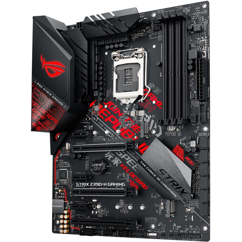 ASUS Republic of Gamers Strix Z390-H LGA 1151 ATX Gaming Motherboard