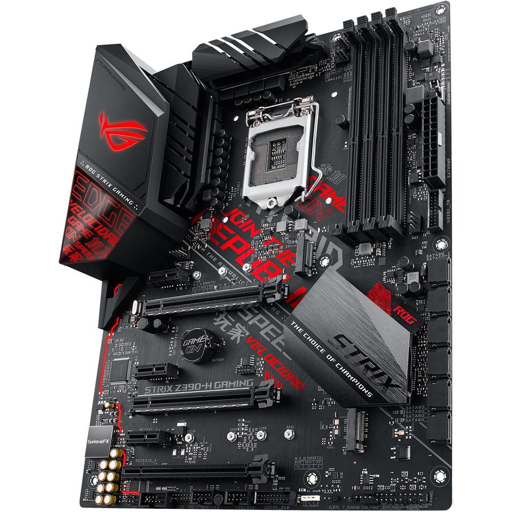 ASUS Republic of Gamers Strix Z390-H LGA 1151 ATX Gaming Motherboard