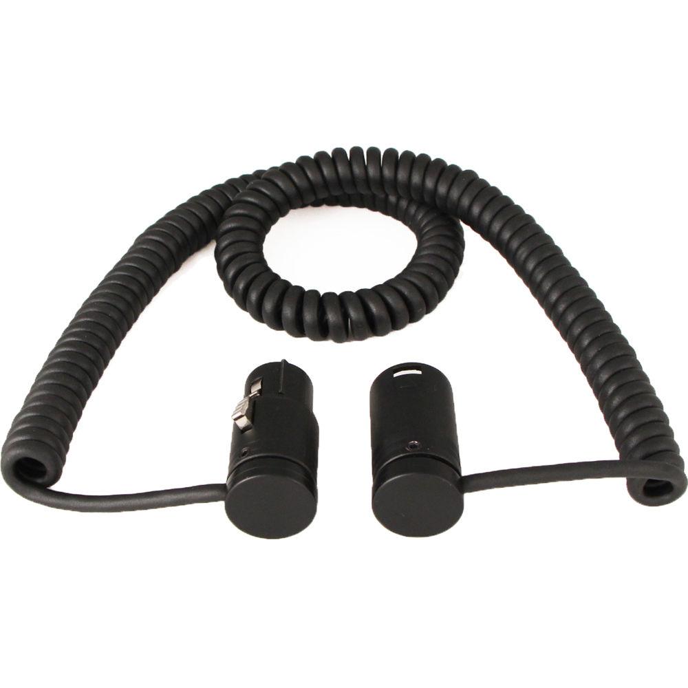 Cable Techniques Coiled Boom-to-Mixer Cable - Low-Profile XLR 3-Pin Female to XLR 3-Pin Male