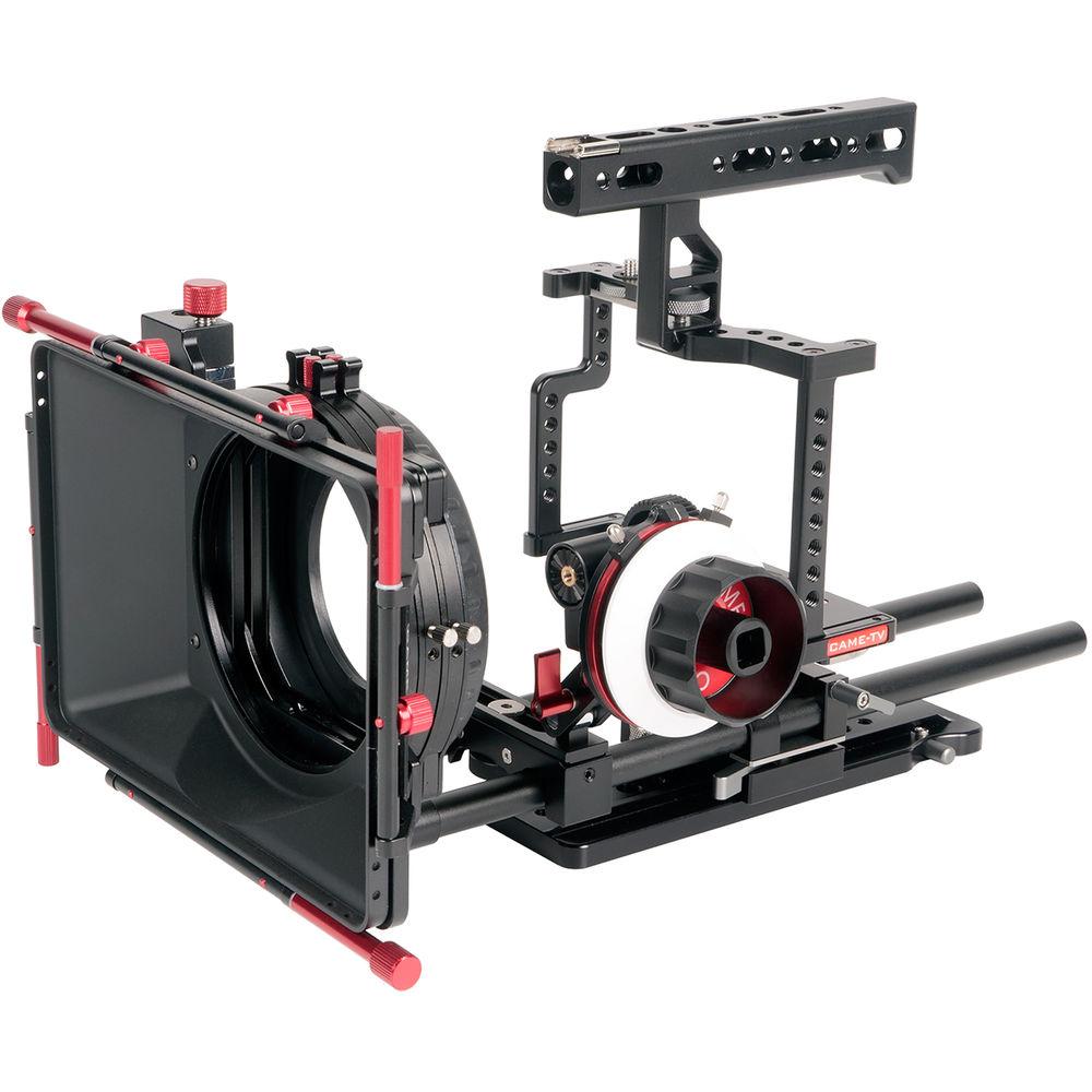 CAME-TV Guardian Cage with Shoulder Mount, Matte Box & Follow Focus for GH5 GH4 a7S Rig