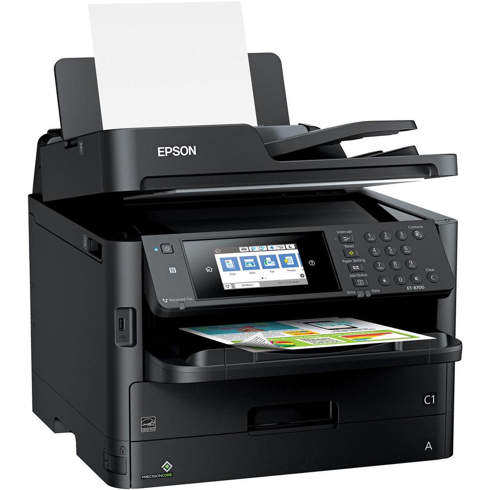 Epson WorkForce Pro ET-8700 EcoTank All-in-One Inkjet Printer