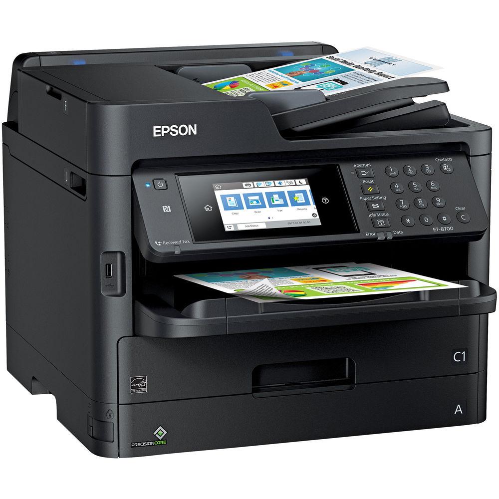Epson WorkForce Pro ET-8700 EcoTank All-in-One Inkjet Printer