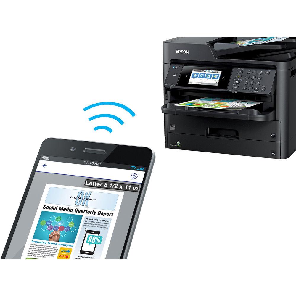 Epson WorkForce Pro ET-8700 EcoTank All-in-One Inkjet Printer