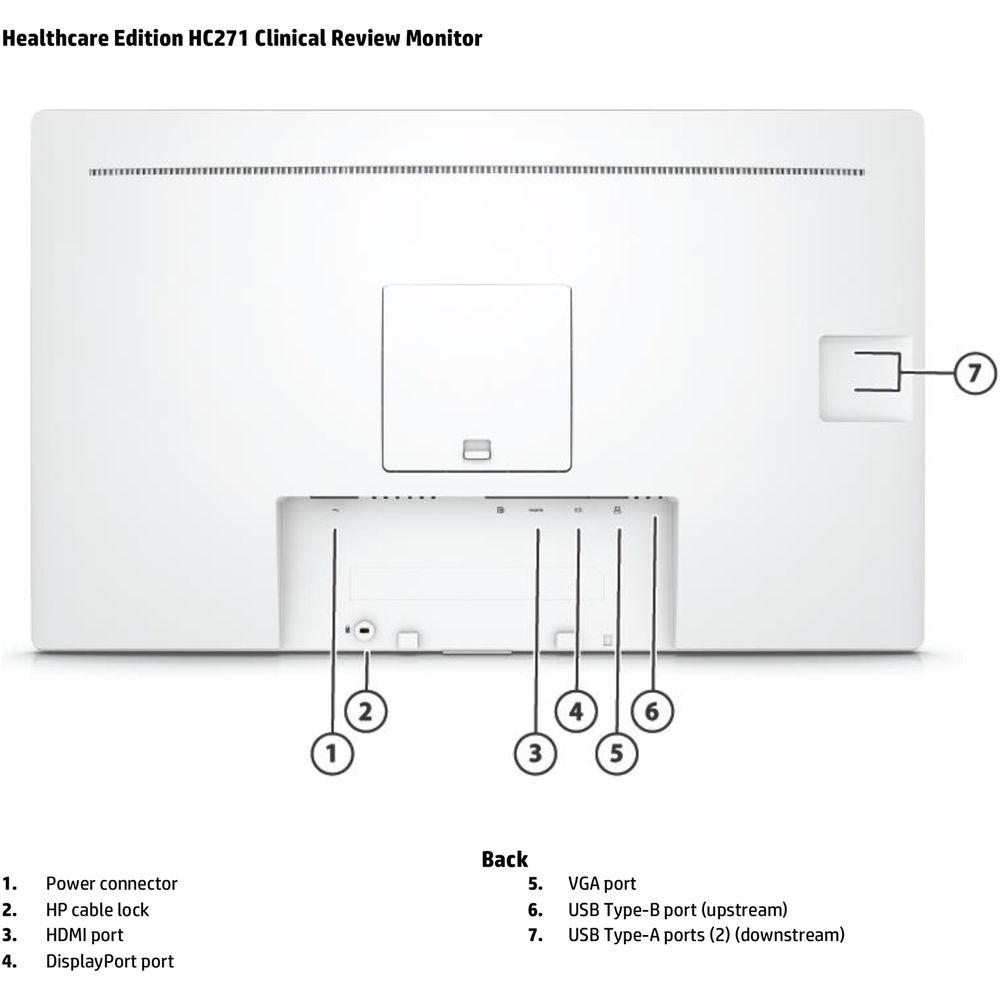 HP 27" HC271P QHD LED-LCD Clinical Review Monitor