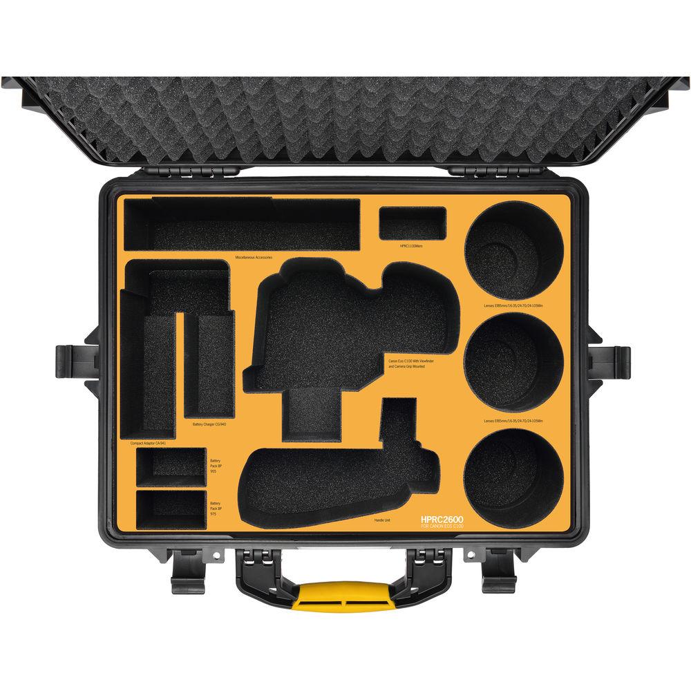 HPRC C100-2600-01 Case for Canon EOS C100 Camera
