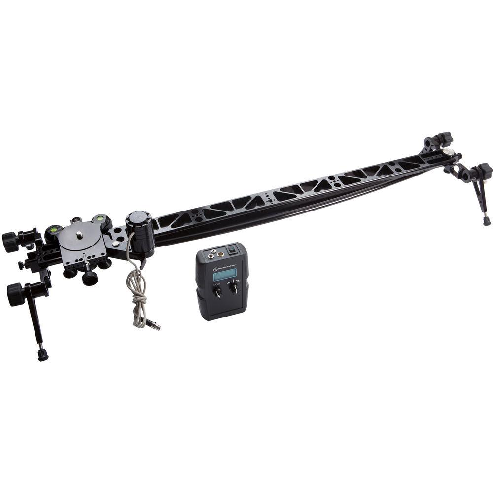 ProMediaGear Interview Video Slider with Straight & Curved Tracks & Motor