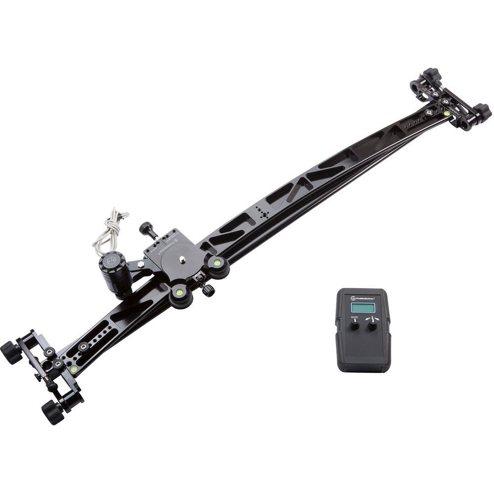 ProMediaGear Interview Video Slider with Straight & Curved Tracks & Motor