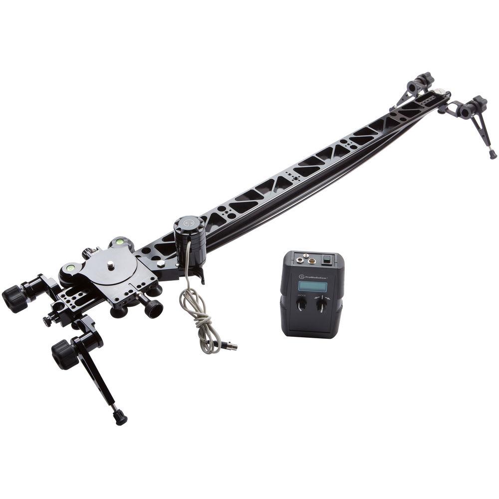 ProMediaGear Interview Video Slider with Straight & Curved Tracks & Motor