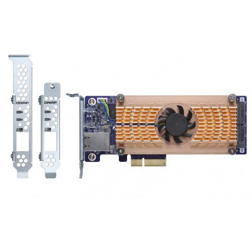 QNAP QM2 M.2 NVMe SSD & 10GbE PCIe Expansion Card