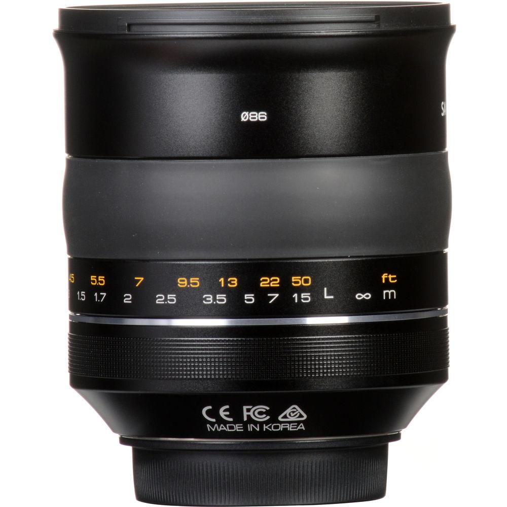 Samyang XP 85mm f 1.2 Lens for Canon EF