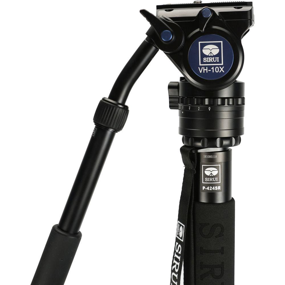 Sirui P-424SR Photo Video Monopod with VH-10X Head