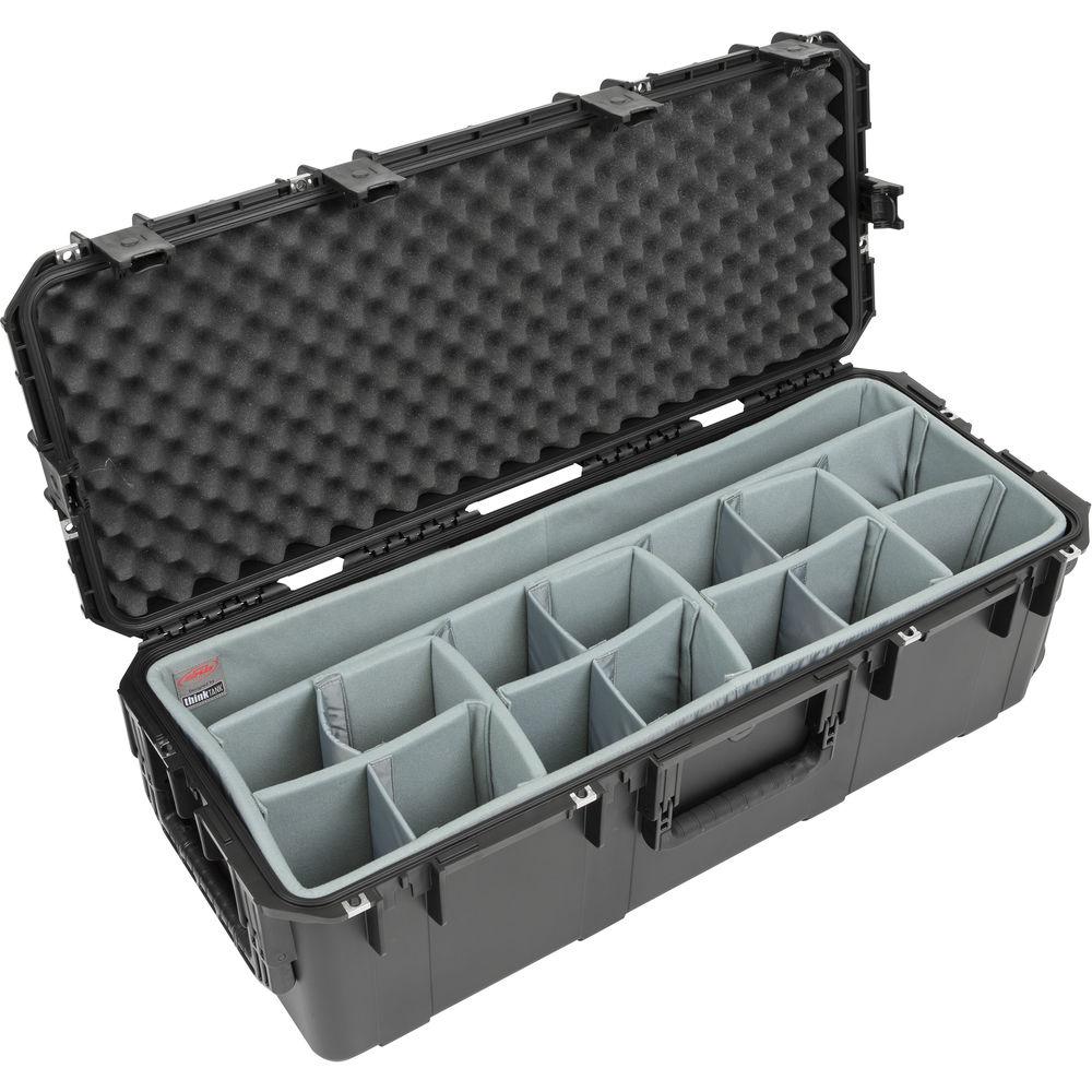SKB iSeries 3613-12 Case with Think Tank Lighting Stand Dividers & Lid Foam