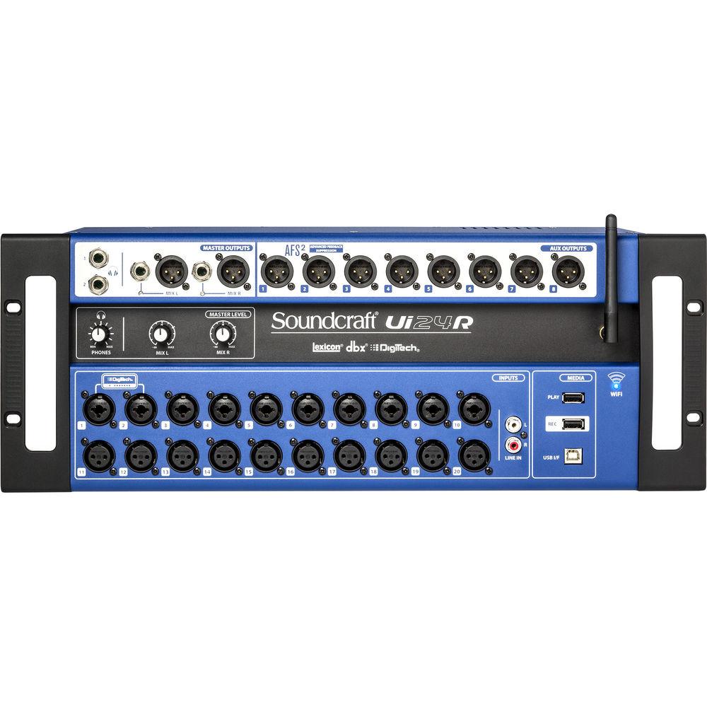 Soundcraft Ui24R 24-Channel Digital Mixer Multi-Track USB Recorder with Wireless Control