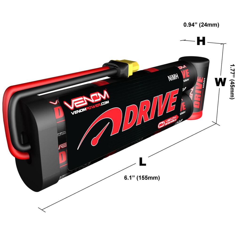 Venom Group DRIVE Series 3000mAh 7S 8.4V NiMH Battery Flat Pack with UNI 2.0