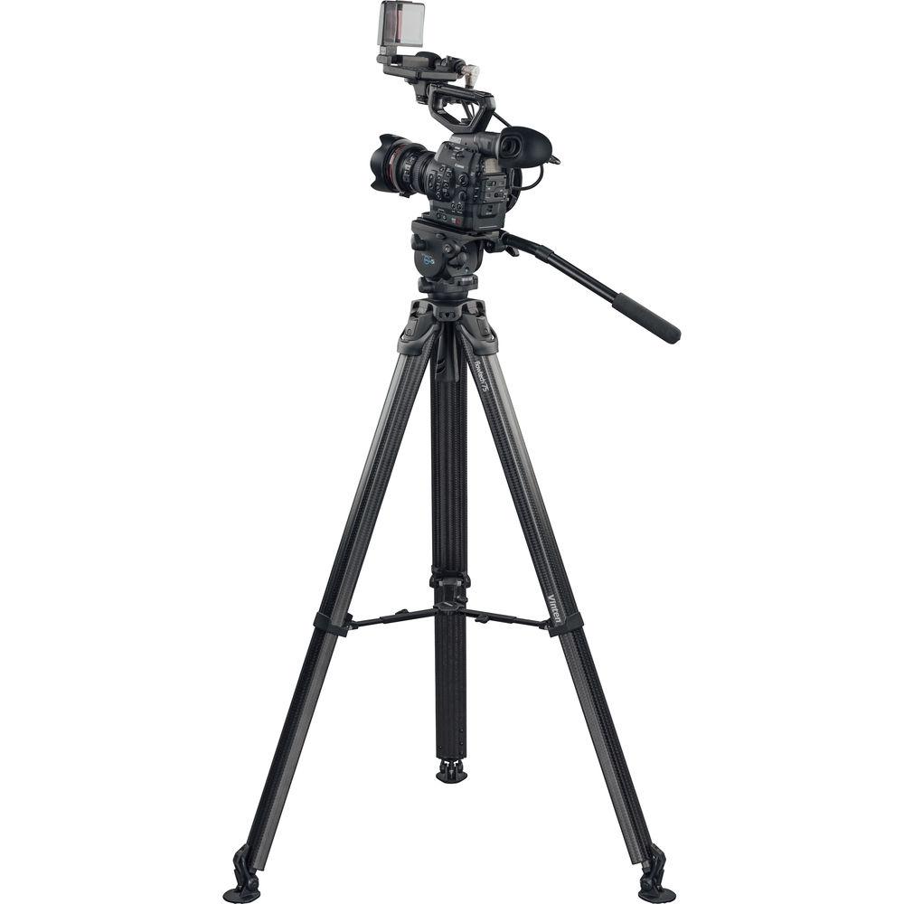 Vinten System Vision blue5 Head with Flowtech 75 Carbon Fiber Tripod, Mid-Level Spreader, and Rubber Feet