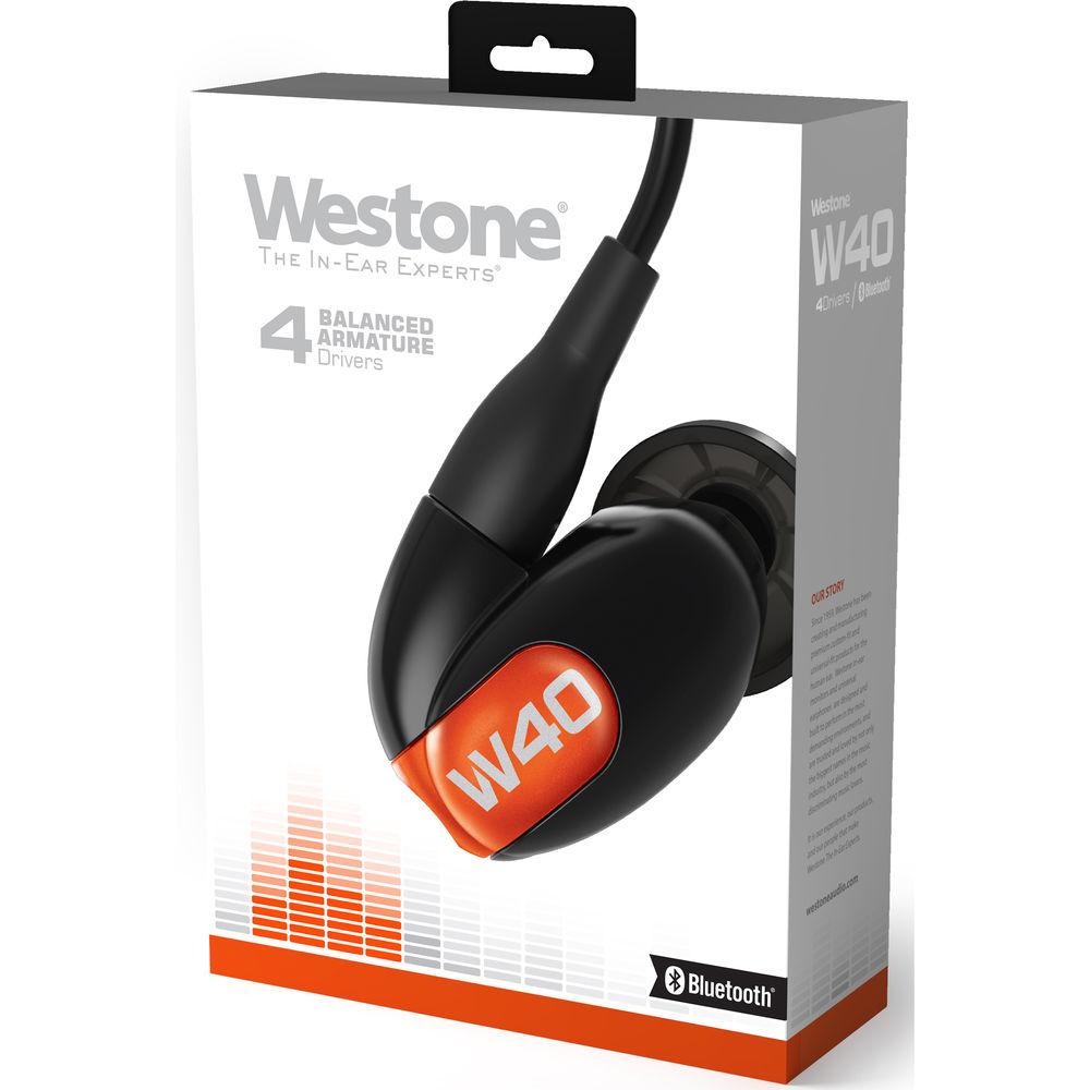 Westone W40 Gen 2 Four-Driver True-Fit Earphones with MMCX Audio and Bluetooth Cables