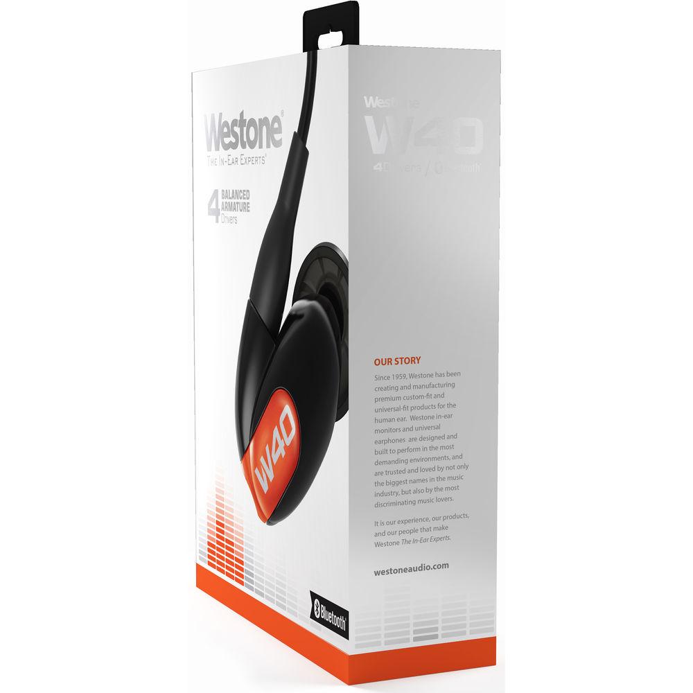 Westone W40 Gen 2 Four-Driver True-Fit Earphones with MMCX Audio and Bluetooth Cables