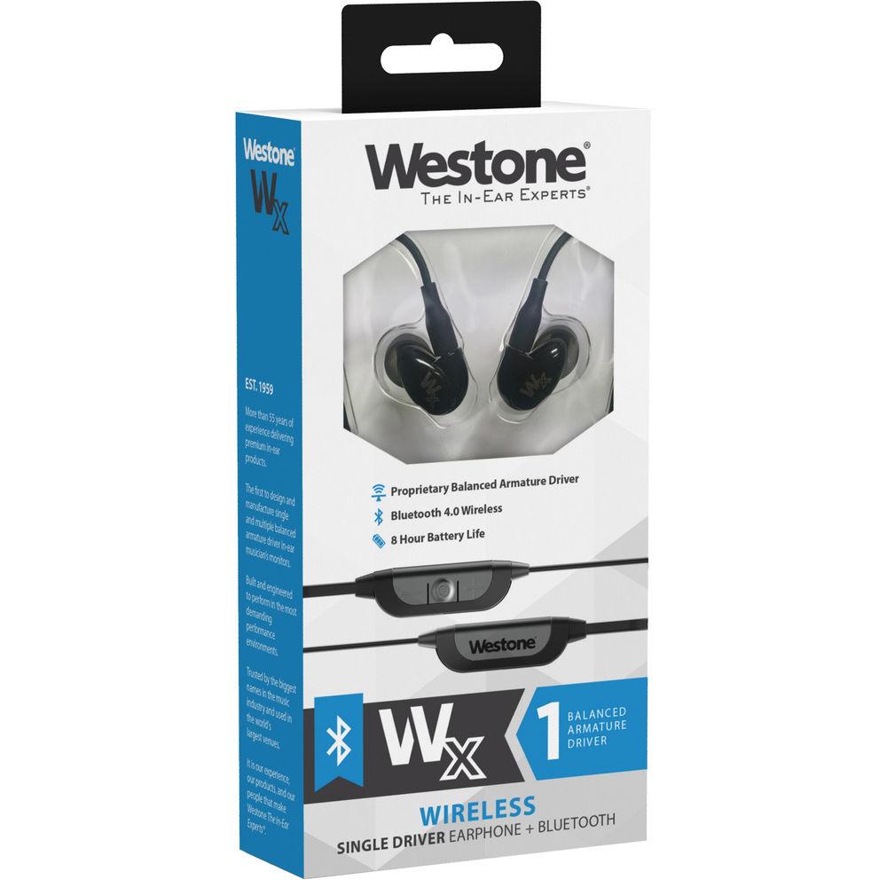 Westone Wx Single Driver True-Fit Earphones with Removable Wireless Bluetooth Cable