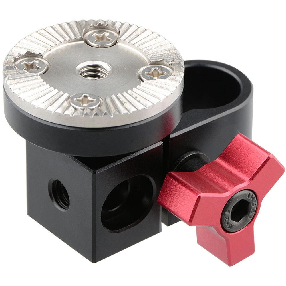 CAMVATE 15mm Single Rod Clamp with ARRI Rosette Mount for Handle Shoulder Rig