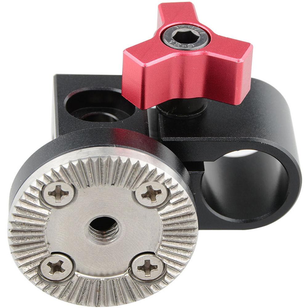 CAMVATE 15mm Single Rod Clamp with ARRI Rosette Mount for Handle Shoulder Rig