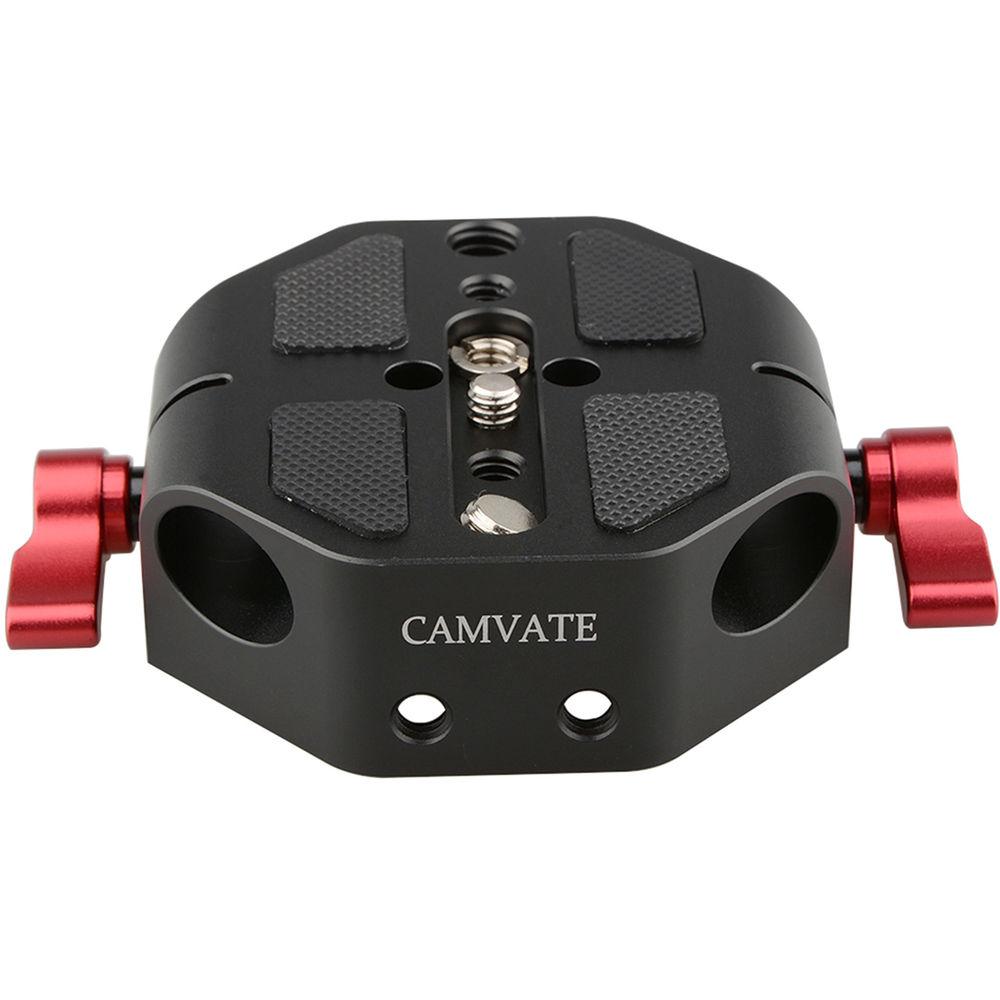 CAMVATE Baseplate with 7.9" 15mm Rods for Select Canon Sony Cameras