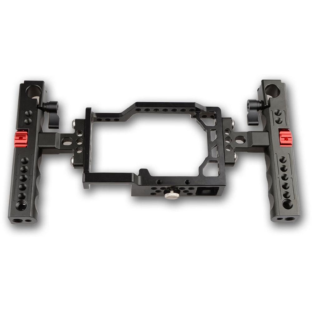 CAMVATE Handheld Camera Cage with Two Cheese Handles for Sony a6500