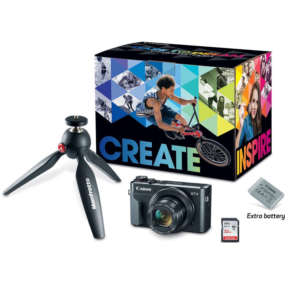 Canon PowerShot G7 X Mark II Digital Camera Video Creator Kit