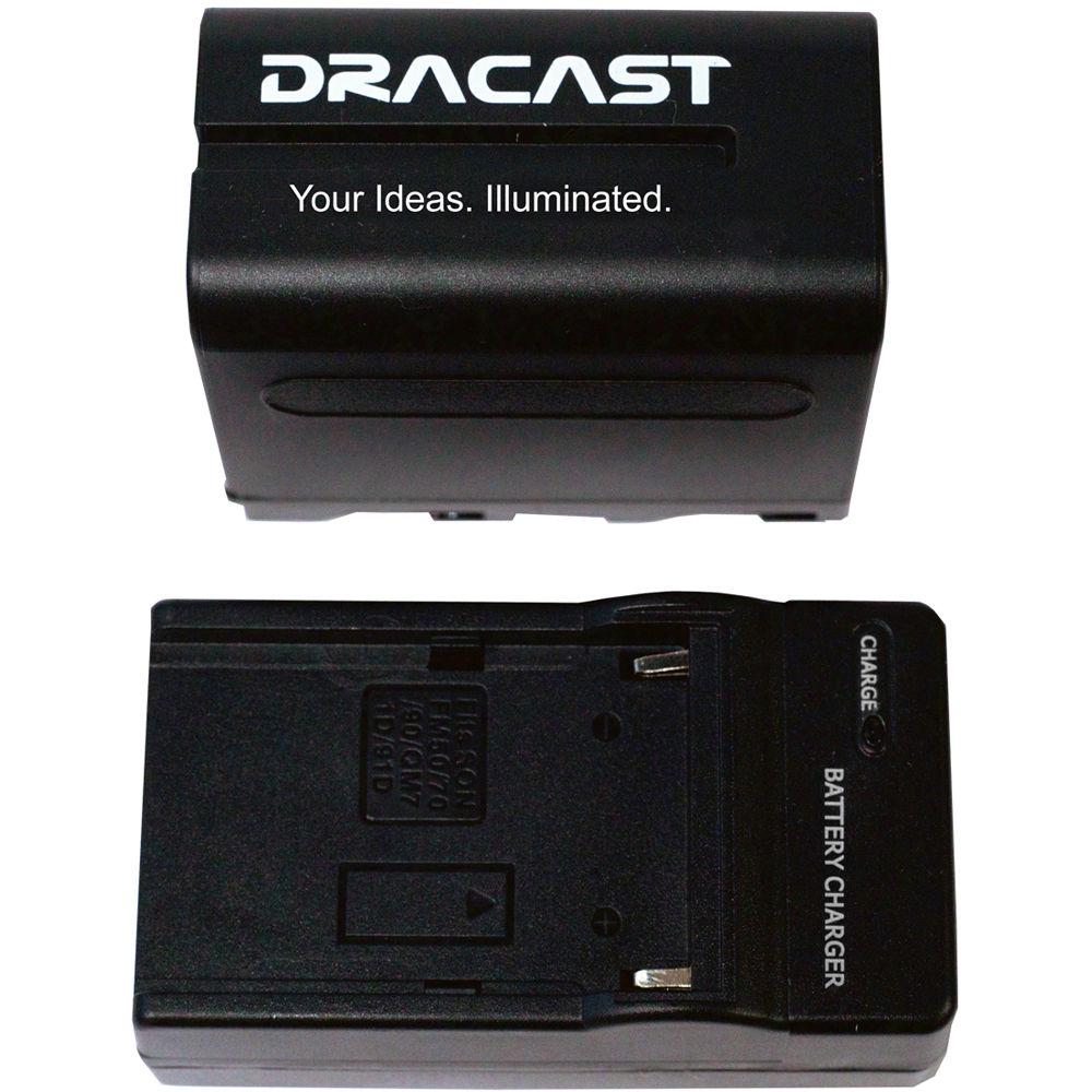Dracast Pro Series LED160 Aluminum Bicolor On-Camera LED Light with Battery & Charger