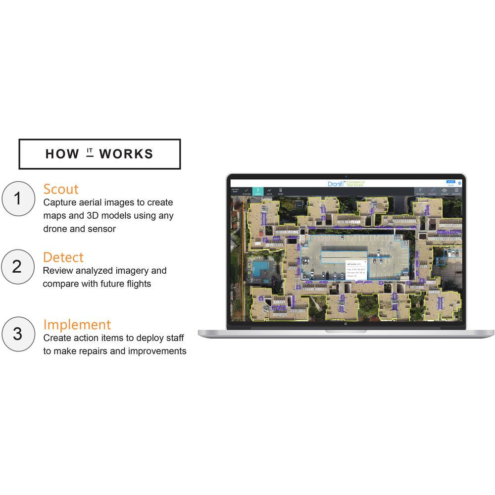 Dronifi Commercial Real Estate Standard Aerial Imagery Software
