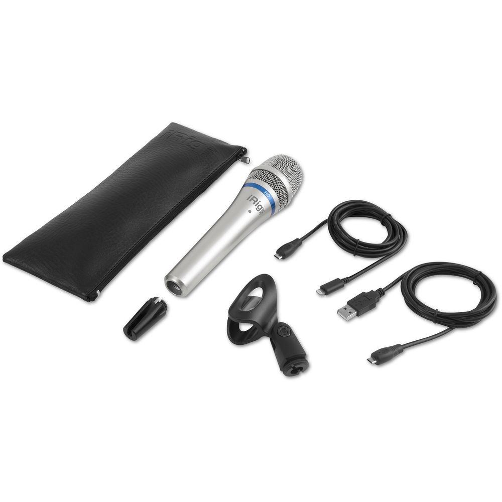 IK Multimedia iRig Mic HD Digital Condenser Microphone for iOS Mac Windows