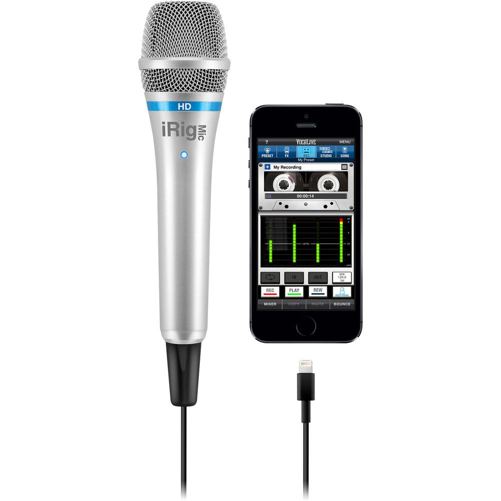IK Multimedia iRig Mic HD Digital Condenser Microphone for iOS Mac Windows