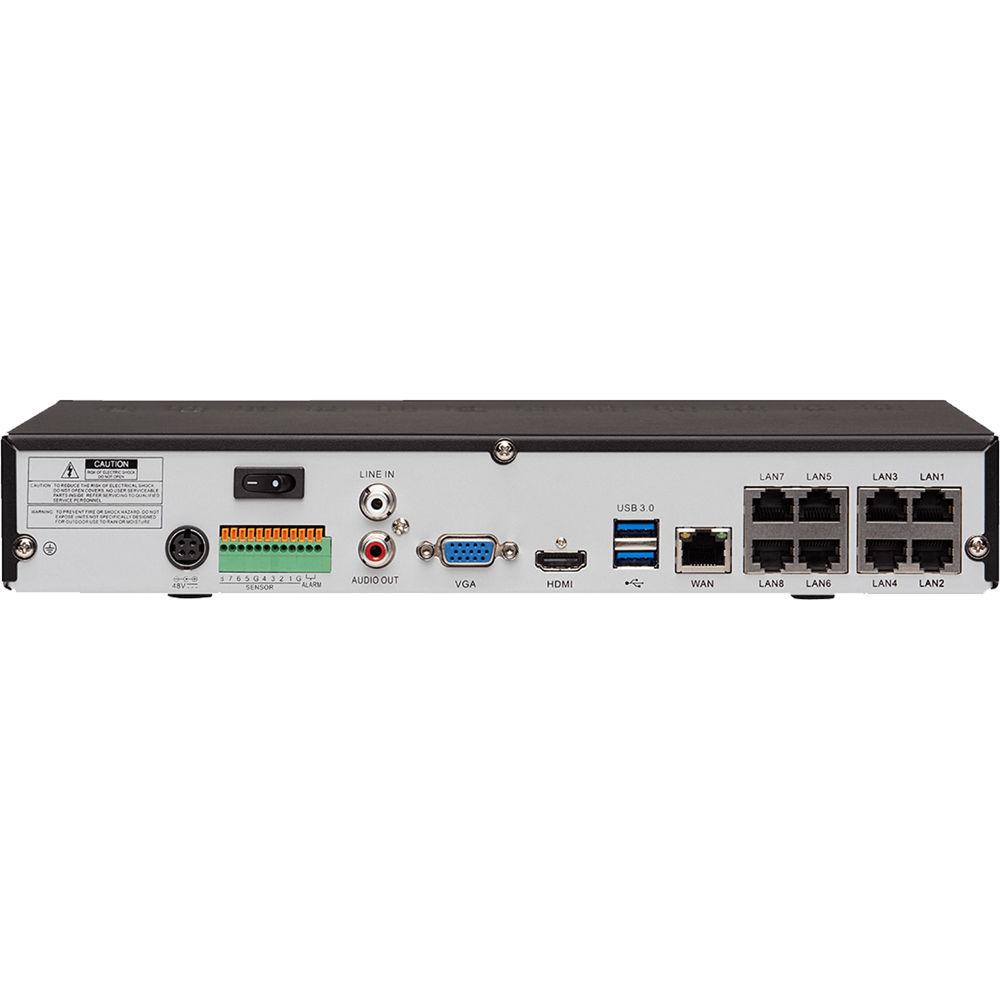 Lorex 8-Channel 4K UHD NVR with 2TB HDD & 4 4K Active Deterrence Night Vision Bullet Cameras