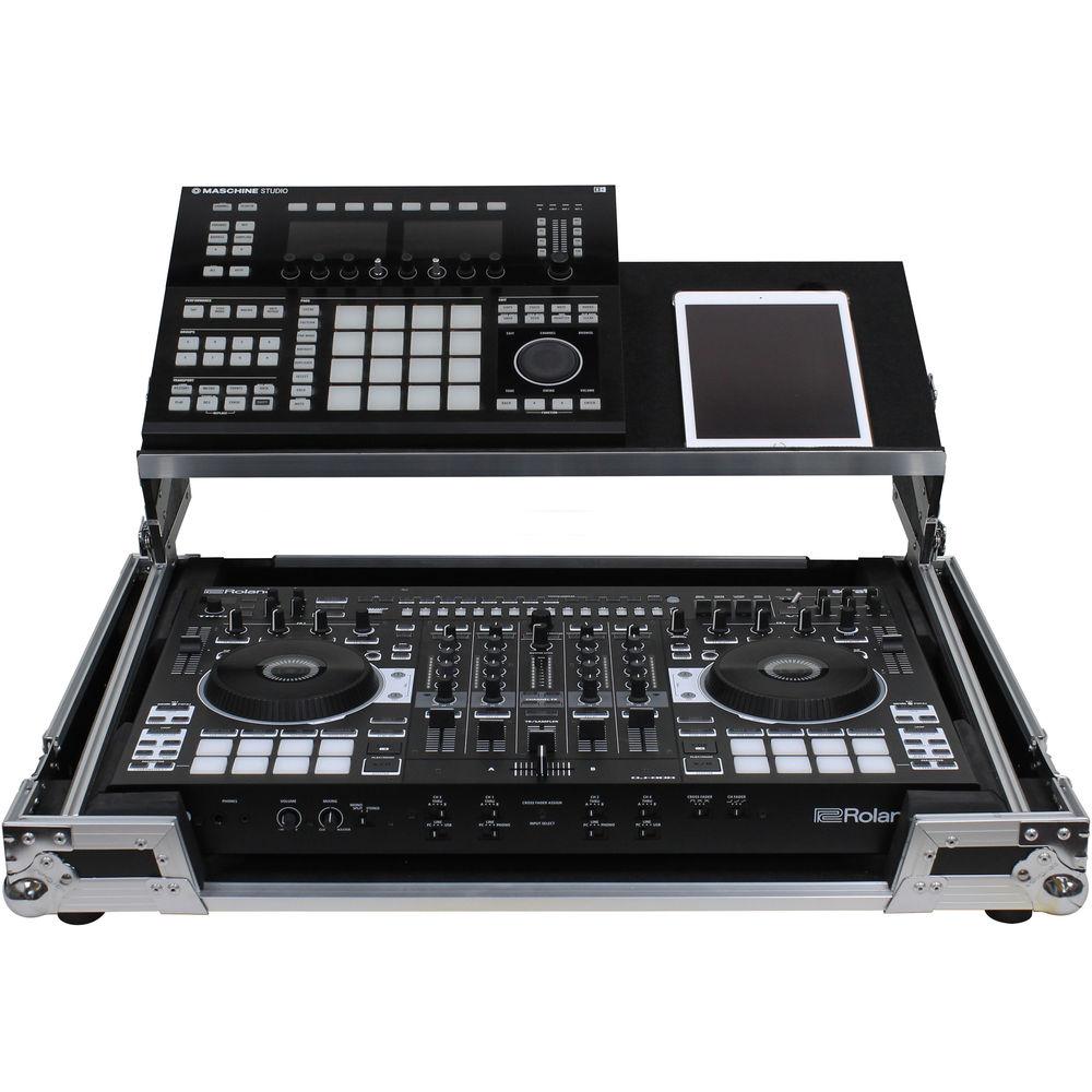Odyssey Innovative Designs Flight Zone Producer Glide Style Case for Roland DJ-808 & Denon MC7000