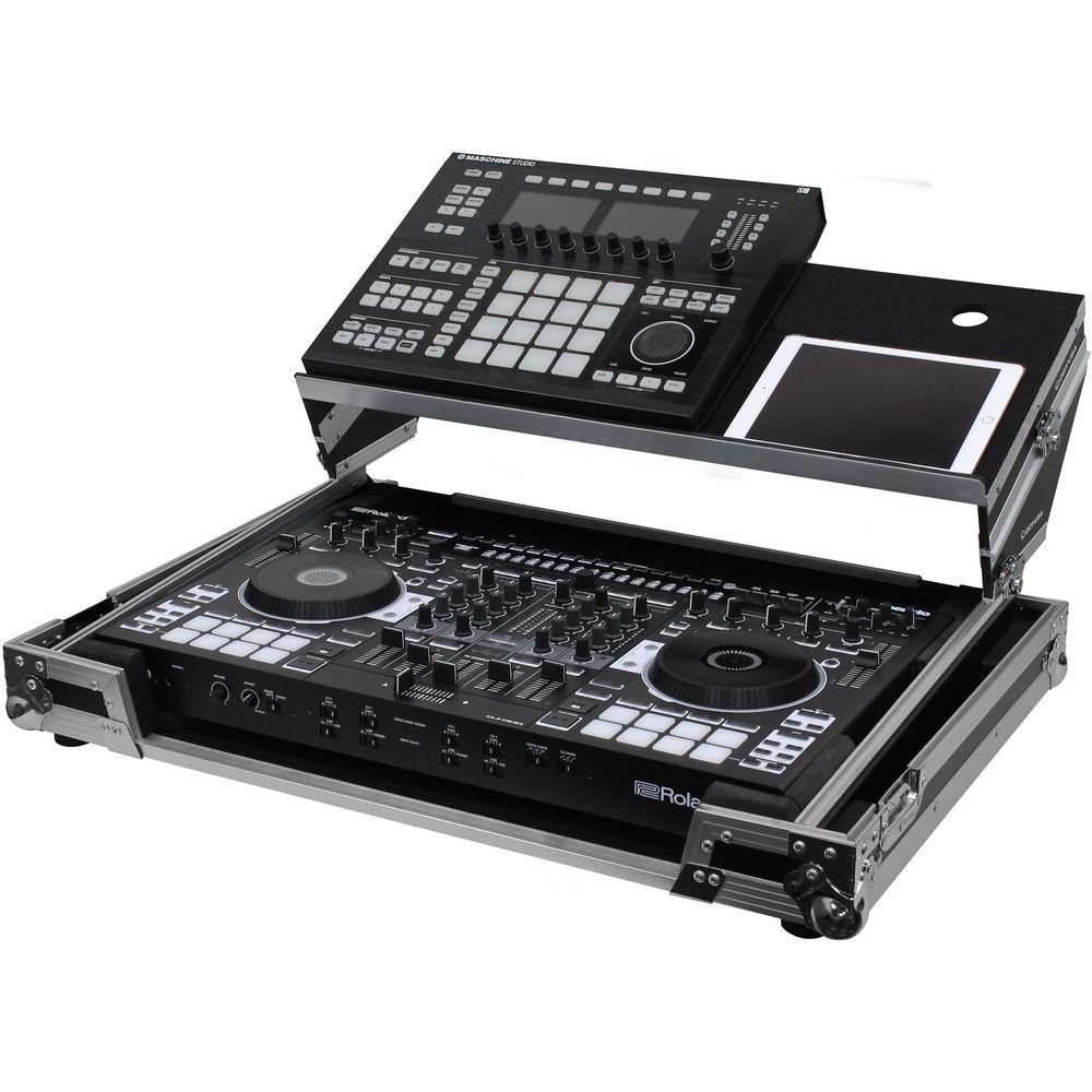 Odyssey Innovative Designs Flight Zone Producer Glide Style Case for Roland DJ-808 & Denon MC7000
