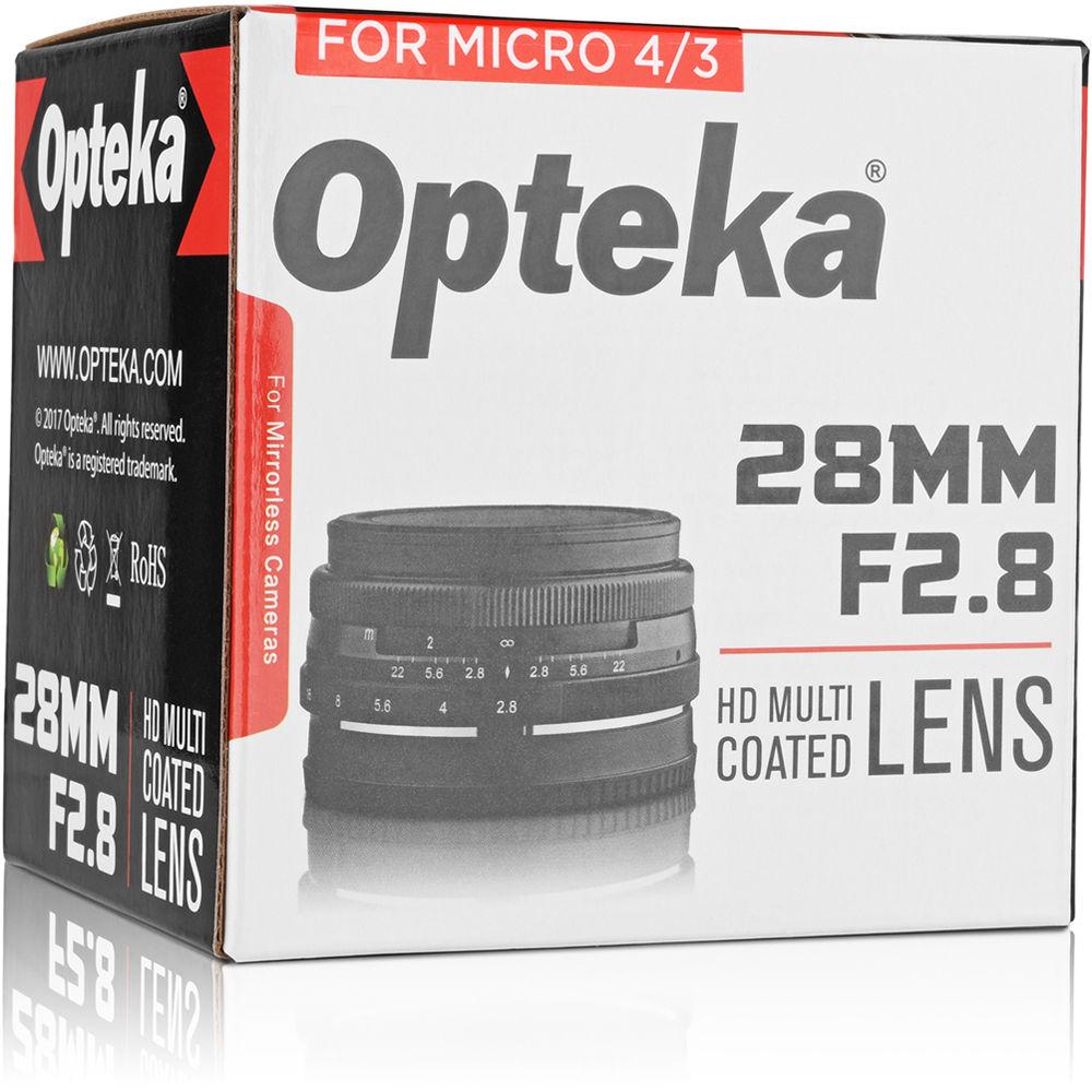 Opteka 28mm f 2.8 Lens for Micro Four Thirds