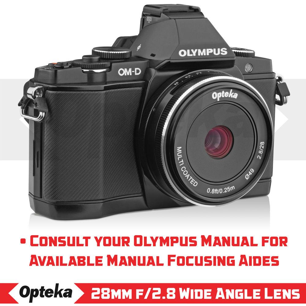 Opteka 28mm f 2.8 Lens for Micro Four Thirds