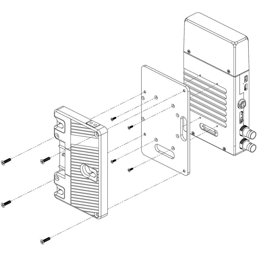 Teradek Bolt Xt Lt Single Ab Mount Batt Plate 14.4V