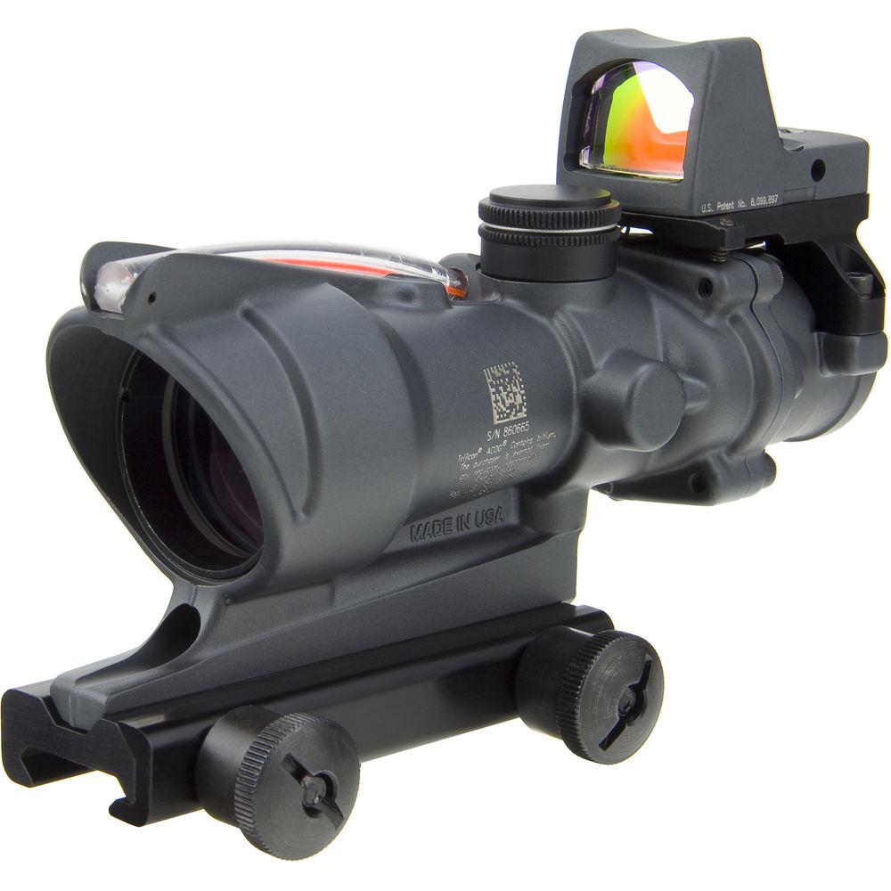 Trijicon 4x32 ACOG Dual Illuminated Riflescope and 3.25 MOA Red Dot Type 2 RMR Sight Kit