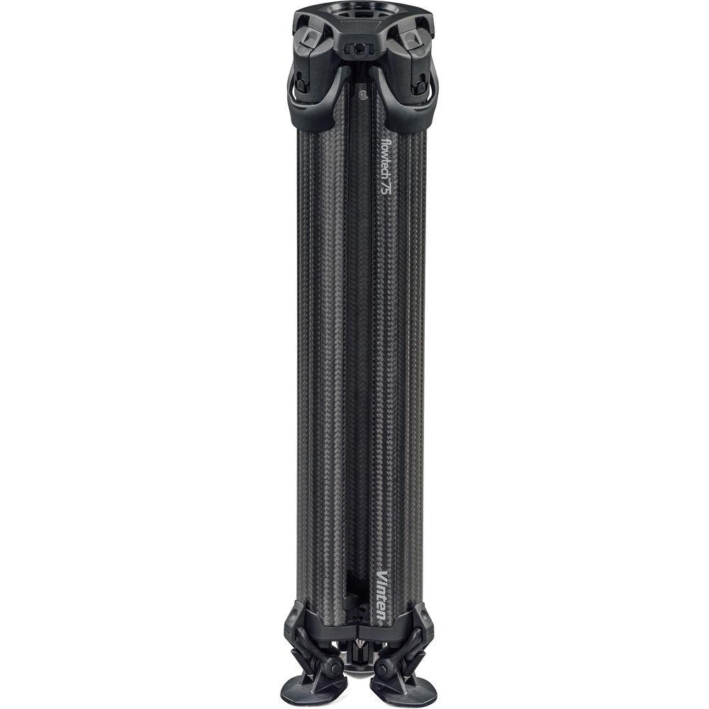 Vinten Flowtech 75 Carbon Fiber Tripod with Mid-Level Spreader and Rubber Feet