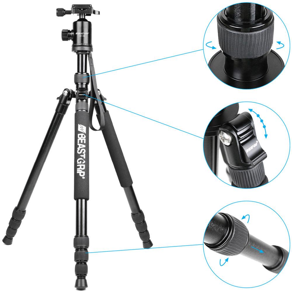 Beastgrip BT-100 Tripod with Quick Release Ball Head, Beastgrip, BT-100, Tripod, with, Quick, Release, Ball, Head