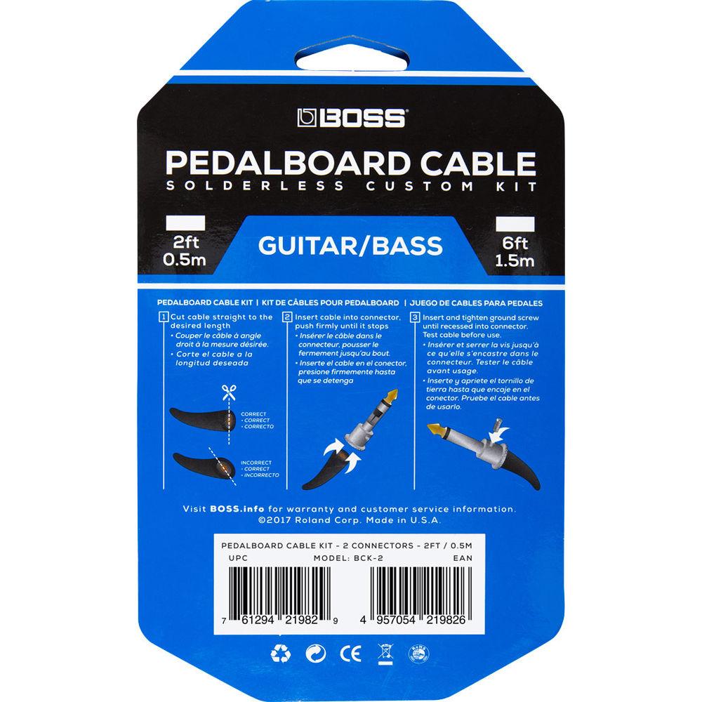 BOSS BCK-2 Solderless Pedalboard Cable Kit
