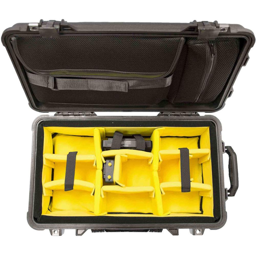 CINEGEARS Pelican 1510 Case with Padded Dividers and Lid Organizer