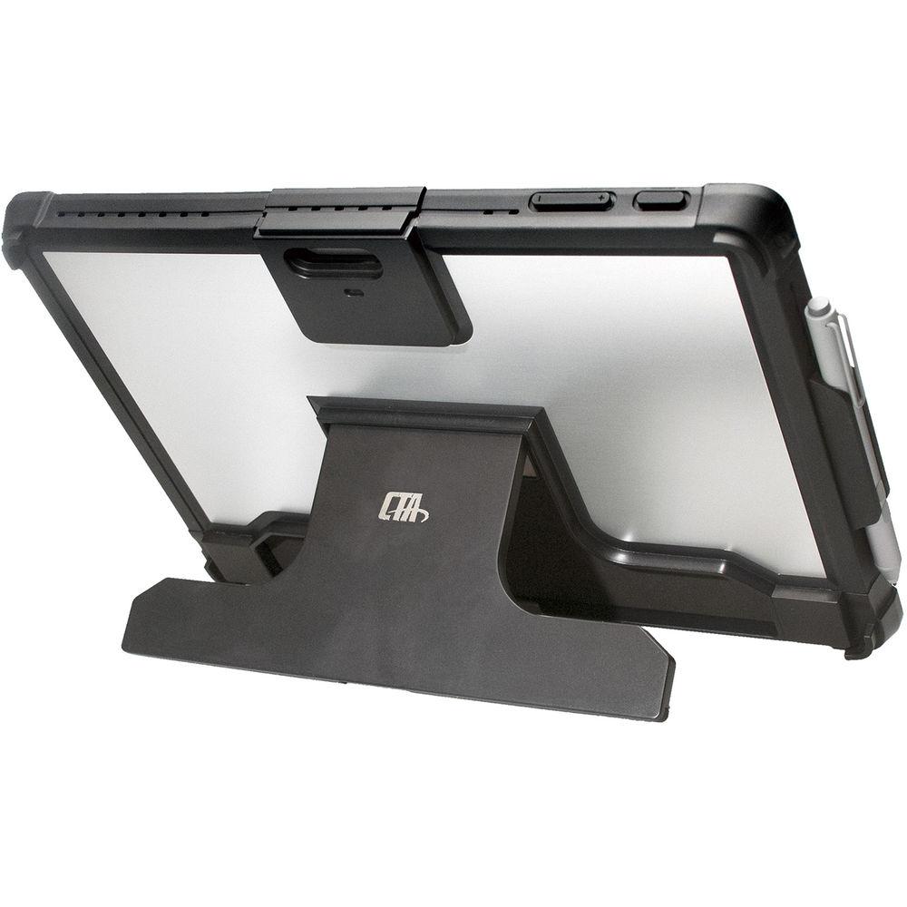 CTA Digital Security Case with Kickstand & Anti-Theft Cable for Surface Pro