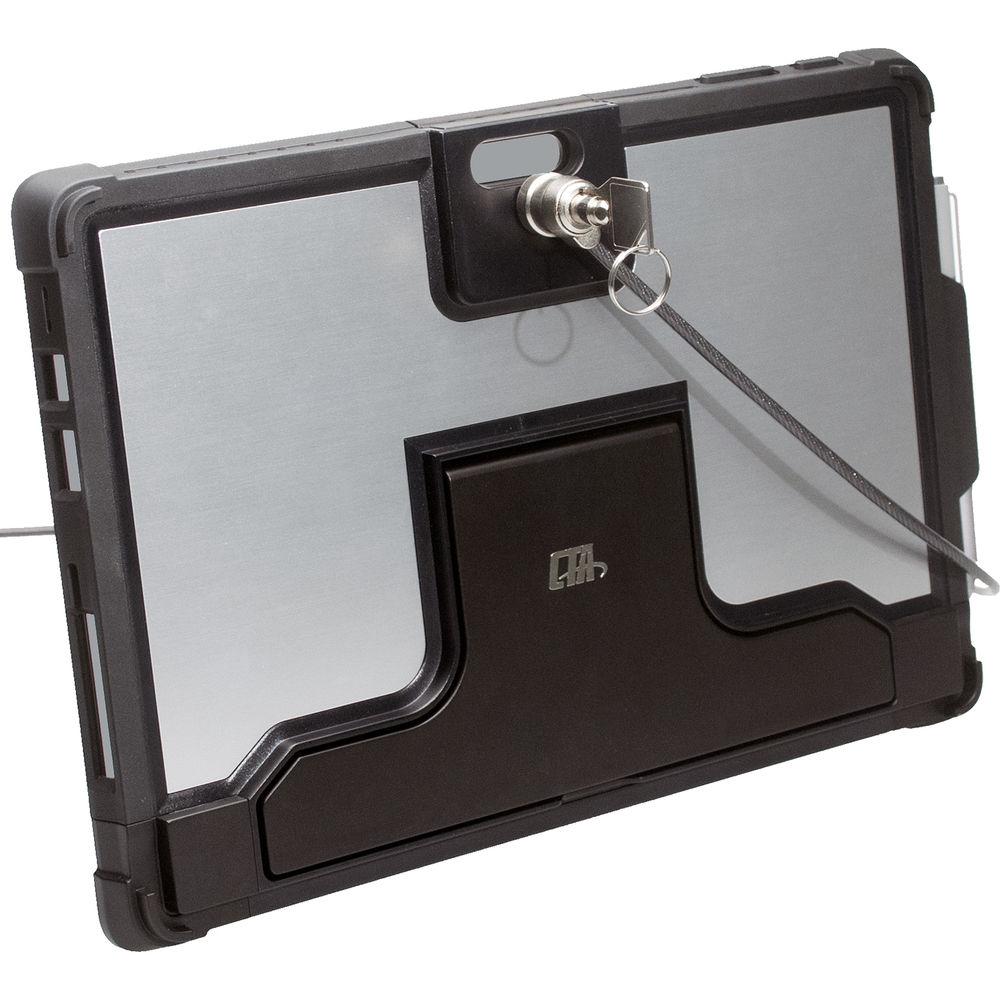 CTA Digital Security Case with Kickstand & Anti-Theft Cable for Surface Pro