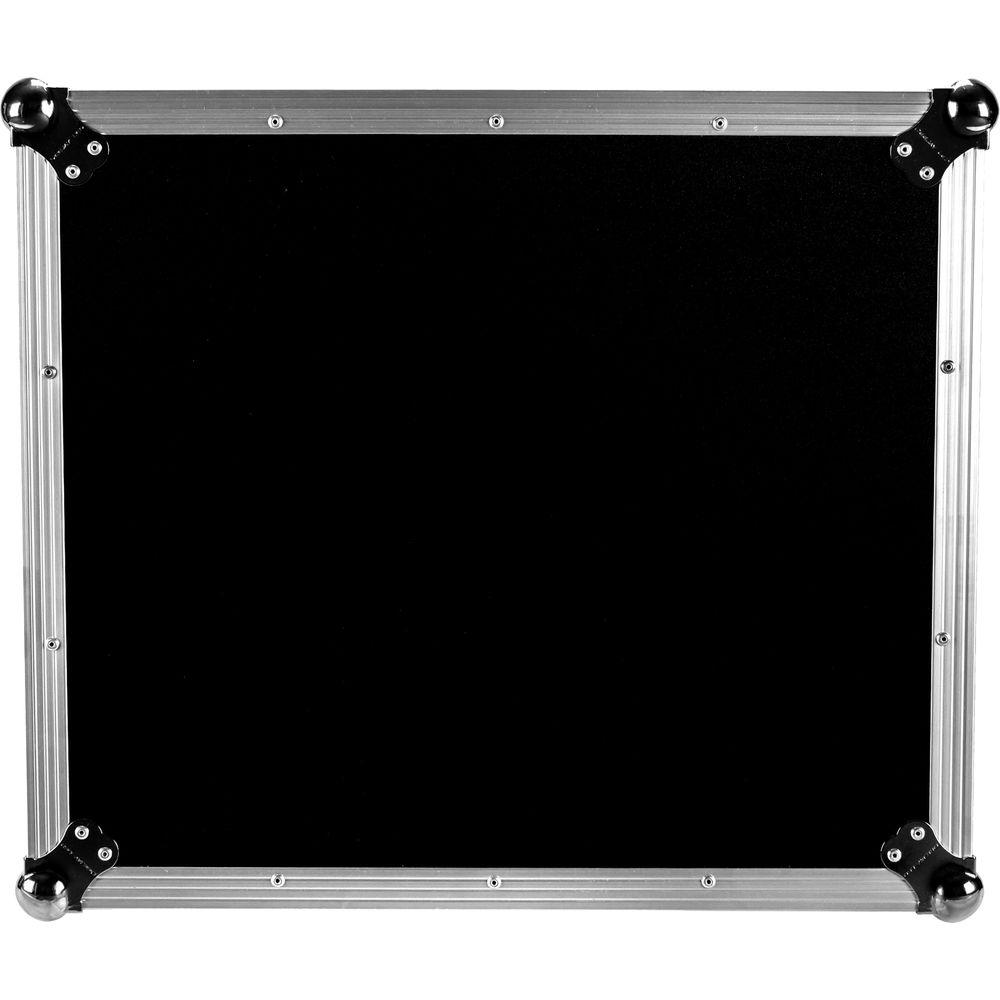 DeeJay LED 11 RU Slant Mixer Rack 16 RU Vertical Rack System Combo Case with Caster Board and 17" Laptop Shelf