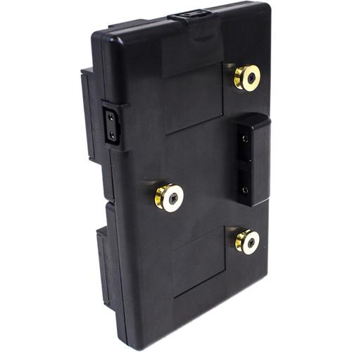 Hawk-Woods Gold Mount to Mini V-Lok Battery Dual Hot-Swap Plate with 2 powerCON Ports
