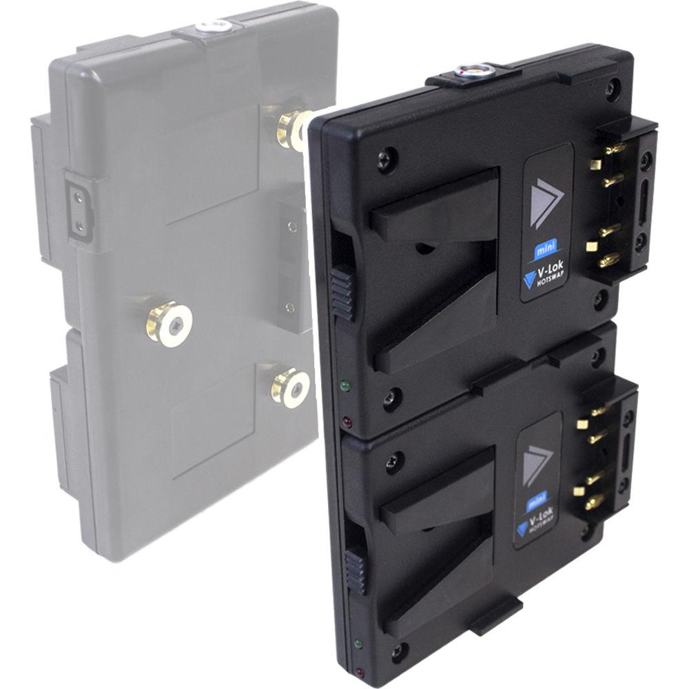 Hawk-Woods Gold Mount to Mini V-Lok Battery Dual Hot-Swap Plate with powerCON & LEMO Ports