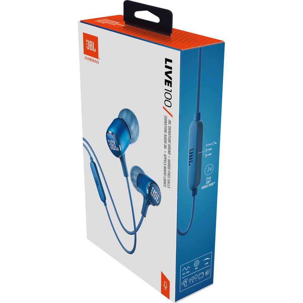 JBL Live 100 In-Ear Headphones with 1-Button Remote & Mic